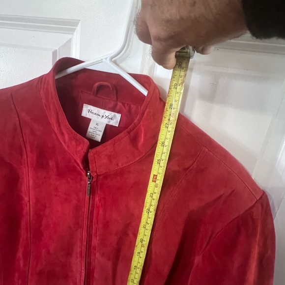 Preston & York Leather Jacket | Women's, Red, Genuine Leather, Sz XL - Picture 8 of 10